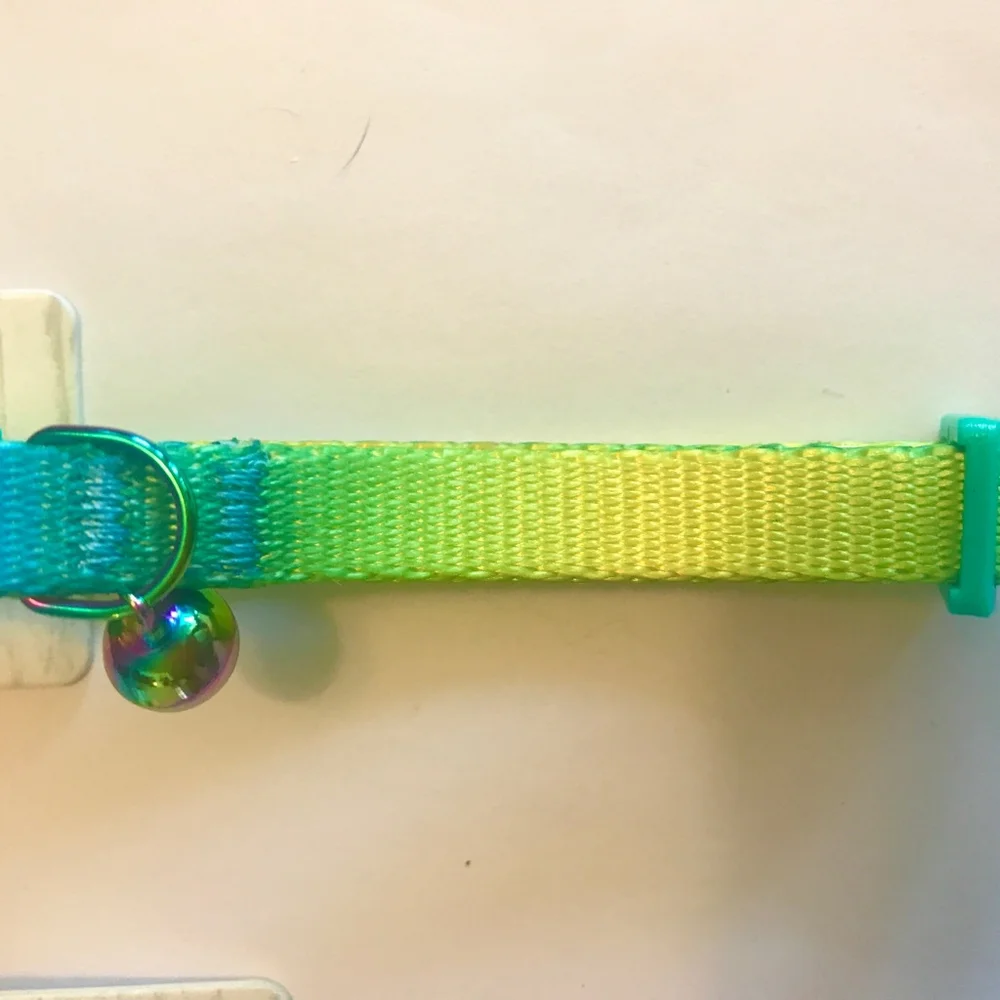 Whisker City 2 Easy Release Adult Cat Collars Adjustable Tie Dye & Green Ombré - Picture 3 of 12